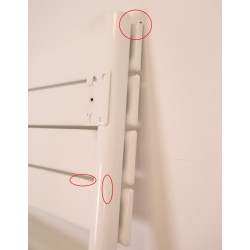 Sèche-Serviettes Électrique 2000W ATLANTIC Adelis avec Soufflerie Vertical Mural Blanc - 861918 - NEUF