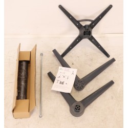 Pieds de Table 3 GRESINS Pliante H72cm Anthracite - PT72A - NEUF