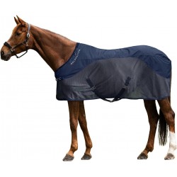 Couverture de Pluie et Anti-mouches pour Cheval L145cm WALDHAUSEN Comfort Bleu Nuit - 6330105-145