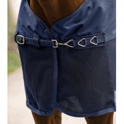 Couverture de Pluie et Anti-mouches pour Cheval L145cm WALDHAUSEN Comfort Bleu Nuit - 6330105-145