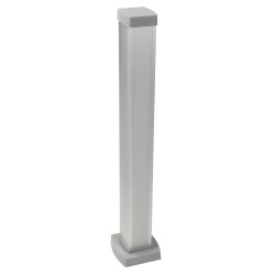 Colonnette 1 Compartiment 2 Faces à Clippage Direct PLANET WATTOHM Logix Hauteur 68cm couvercle en Aluminium - PW32316