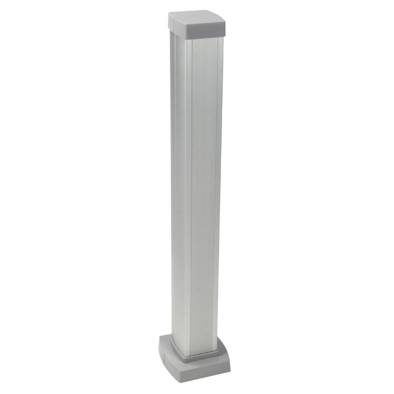 Colonnette 1 Compartiment 2 Faces à Clippage Direct PLANET WATTOHM Logix Hauteur 68cm couvercle en Aluminium - PW32316