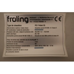 Chaudière au Sol à Granulés 25kW FROLING PE1 Pellet - 14205C