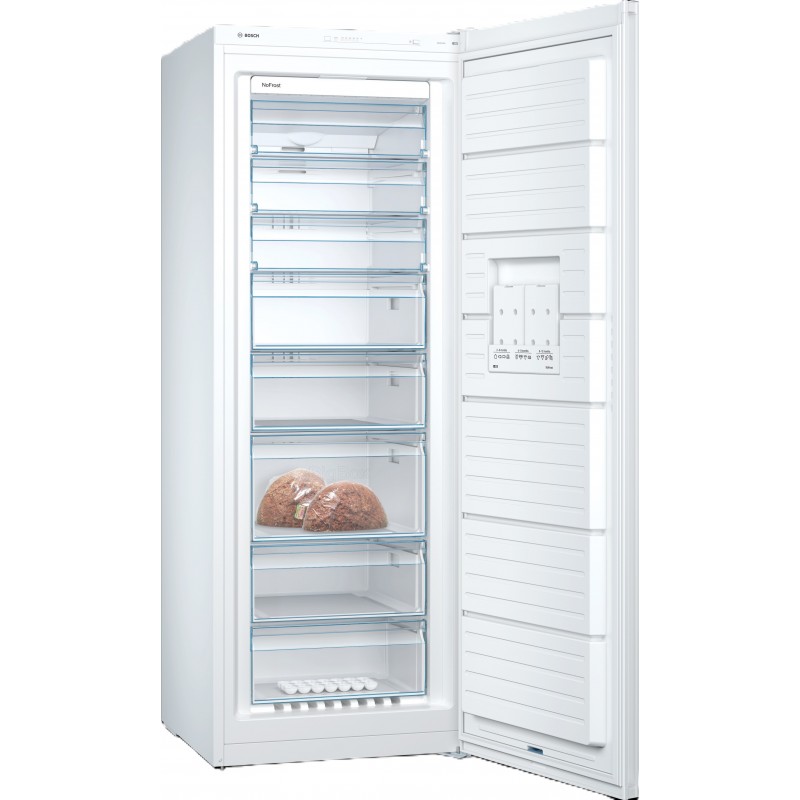 Congélateur Armoire 366L BOSCH Série 4 Pose Libre 1 Porte Blanc - GSN58VWEV - NEUF Déclassé