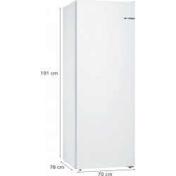 Congélateur Armoire 366L BOSCH Série 4 Pose Libre 1 Porte Blanc - GSN58VWEV - NEUF