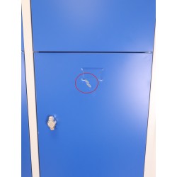 Vestiaire 12 Casiers Multicases 190x120x45cm Moraillon Porte Cadenas