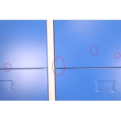 Vestiaire 12 Casiers Multicases 190x120x45cm Moraillon Porte