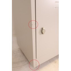 Vestiaire 12 Casiers Multicases 190x120x45cm Moraillon Gris - NT.MU.12G - NEUF Déclassé