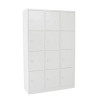 Vestiaire 12 Casiers Multicases 190x120x45cm Moraillon Porte Cadenas Gris - NT.MU.12G - NEUF Déclassé