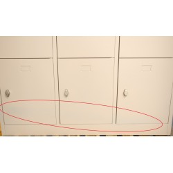 Vestiaire 12 Casiers Multicases 190x120x45cm Moraillon Porte Cadenas Gris - NT.MU.12G - NEUF Déclassé