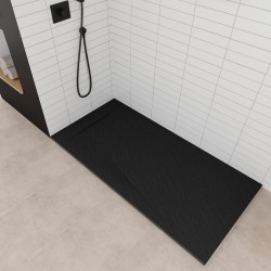 Receveur de Douche 80x140cm POLAR Ultra-Plat Noir - PN80140 - NEUF
