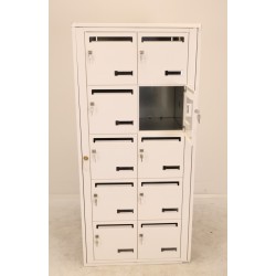 Bloc de 10 Boites aux Lettres LEABOX Collective Intérieur Mural Blanc - 2x5