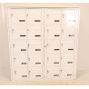 Bloc de 20 Boîtes aux Lettres LEABOX Collective Extérieur Blanc Sans Pieds - 4x5