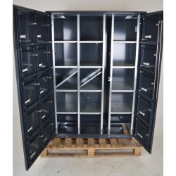 Bloc de 15 Boîtes aux Lettres LEABOX Collective Extérieur Anthracite Sans Pieds - 3x5