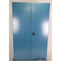 Armoire Haute d'Atelier HECO 2 Portes H1980xL1200xP600mm Sans Étagères Bleu