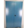 Armoire Haute d'Atelier HECO 2 Portes H1980xL1200xP600mm Sans Étagères Bleu