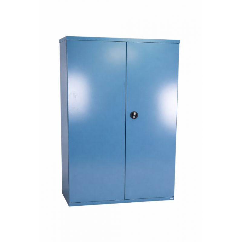 Armoire Haute d'Atelier HECO 2 Portes H1980xL1200xP600mm Sans Étagères Bleu - 162 2 - NEUVE Déclassée