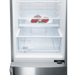 Réfrigérateur 1 Porte 346L BOSCH Super Réfrigération Pose Libre Inox - KSV36VLDP