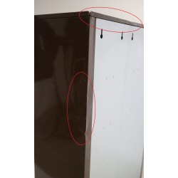 Bloc de 14 Boîtes aux Lettres avec 1 Panneau d'Affichage LEABOX Collective Intérieur Mural Marron et Beige - 3x5