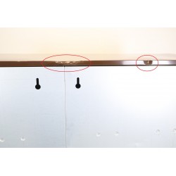 Bloc de 14 Boîtes aux Lettres avec 1 Panneau d'Affichage LEABOX Collective Intérieur Mural Marron et Beige - 3x5