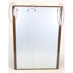 Bloc de 15 Boîtes aux Lettres LEABOX Collective Intérieur Mural Marron Portes Beiges - 3x5