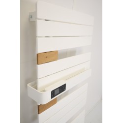 Sèche-Serviettes Électrique 1750W THERMOR Allure 4 avec Soufflerie Asymétrique Mât à Gauche Blanc - 483274