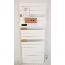 Sèche-Serviettes Électrique 1750W THERMOR Allure 4 avec Soufflerie Asymétrique Mât à Gauche Blanc - 483274