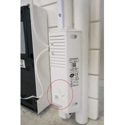 Sèche-Serviettes Électrique 1750W THERMOR Allure 4 avec Soufflerie Asymétrique Mât à Gauche Blanc - 483274