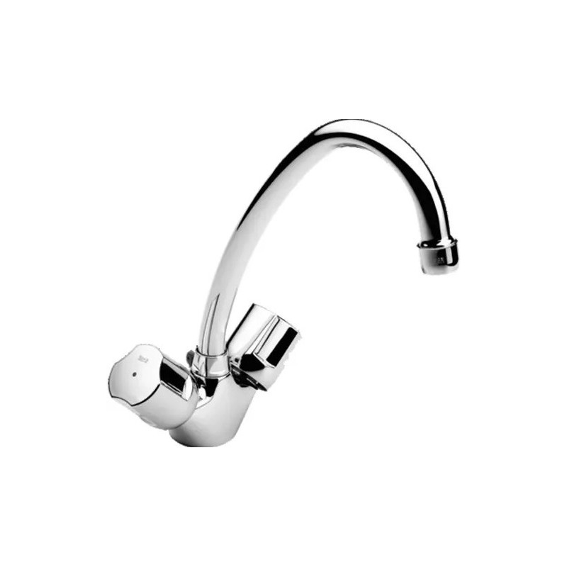 Mélangeur d'Évier de Cuisine ROCA Niagara Plus Bec Mobile Chromé - A5A8469C00 - NEUF