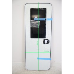 Porte d'Entrée de Camping-Car ou Caravane KNAUS Premium avec Encadrement et Store Plissé