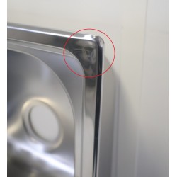 Évier de Cuisine 2 Bacs et 1 Égouttoir AQUATOP Portofino 116x50cm Bonde Ø90mm Réversible Inox