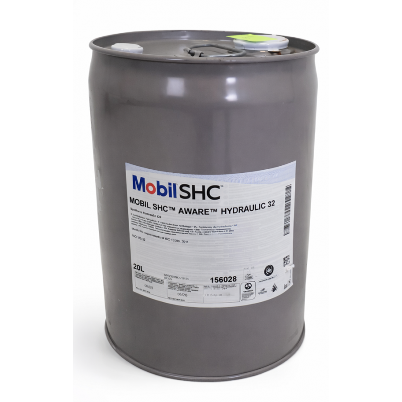 Huile Hydraulique Synthétique Haute Performance MOBIL SHC Aware Hydraulic 32 - 156028