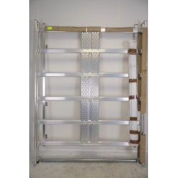 Galerie de Toit Aluminium L2H2 avec Échelle Sans Perçage MTS pour Renault Master de 2010 à 2024