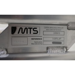 Galerie de Toit Aluminium L2H2 avec Échelle Sans Perçage MTS pour Renault Master de 2010 à 2024