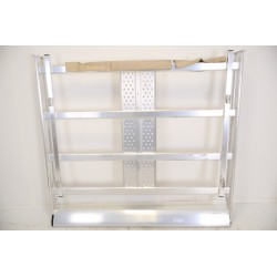 Galerie de Toit Aluminium L2H2 avec Échelle Sans Perçage MTS pour Renault Master de 2010 à 2024
