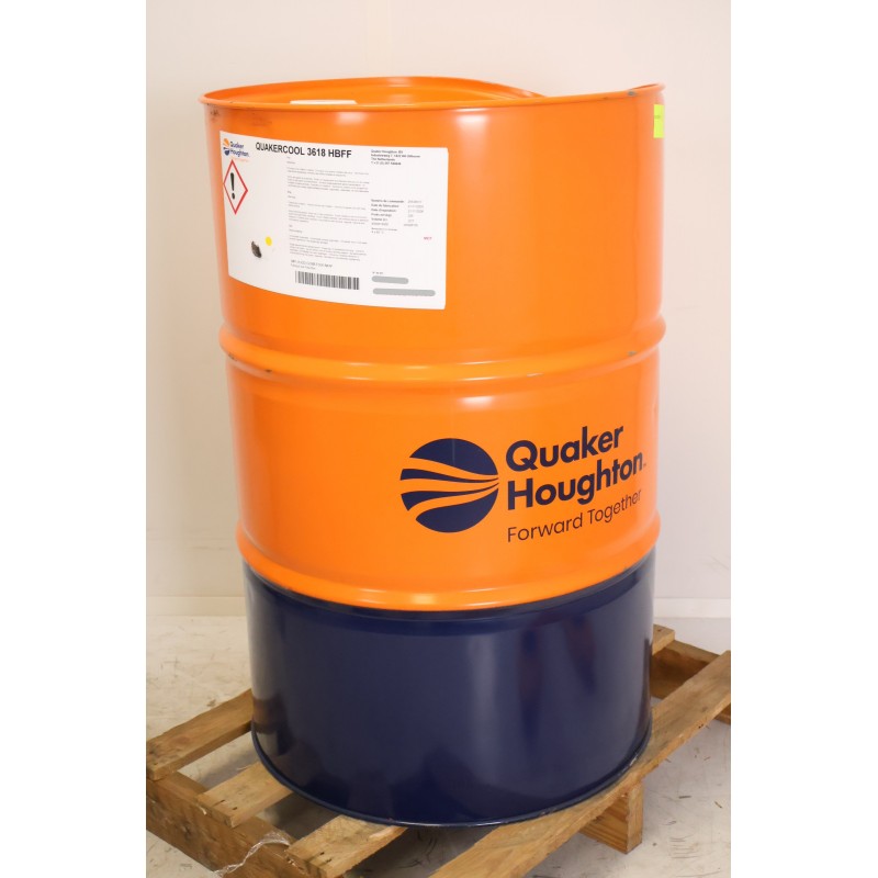 Fût de 195L Fluide d'Usinage Huile Soluble pour Métaux QUAKER HOUGHTON Quakercool - 3618 HBFF