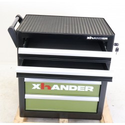 Servante d'Atelier 6 Tiroirs avec Plateau XHANDER Sans Outils 750x450x900mm Anthracite/Vert