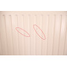 Radiateur Acier Eau Chaude 1286W H2000xL600mm HM Galant Vertical Type