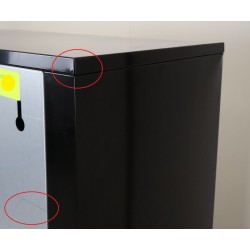 Bloc de 12 Boîtes aux Lettres LEABOX  Mural Noir - 3x4 - NEUF Déclassé