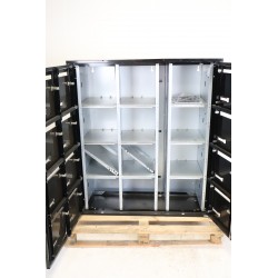 Bloc de 12 Boîtes aux Lettres LEABOX Collective Intérieur Mural Noir - 3x4