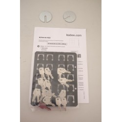Bloc de 12 Boîtes aux Lettres LEABOX Collective Intérieur - 3x4 - NEUF Déclassé