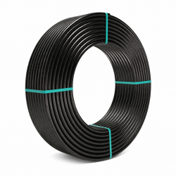 Couronne 100m Tube Polyéthylène Basse Densité NOVAFLEX LD-PE Ø08x10mm Noir - PE080100NL100