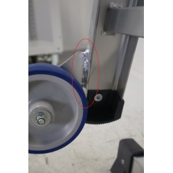 Échelle Plateforme Roulante Mobile Aluminium MANUEST Pirl4 4 Marches 2 Roulettes - 8MESDP44D0NAU