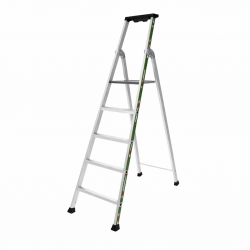 Escabeau Echelle 5 Marches Aluminium XHANDER Hauteur d'Accès 3,12m Charge 150kg - 02375265