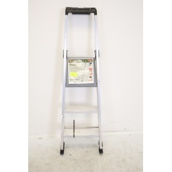 Escabeau Échelle 3 Marches Aluminium XHANDER Hauteur d'Accès 2.66m Charge 150kg - 02375263