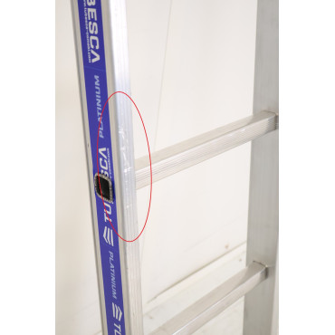 TUBESCA - Echelle Droite Aluminium Platinium 7 Marches - 02410207