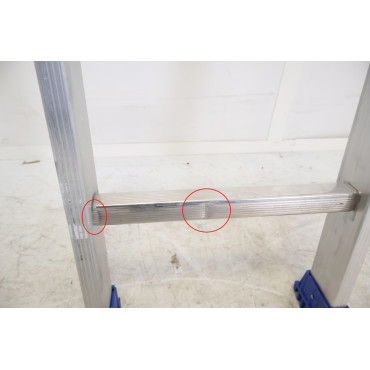 Échelle Simple Droite Aluminium TUBESCA Platinium 7 Marches Hauteur d'Accès Maximum 3.03m - 02410207