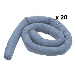 Lot de 20 Boudins Absorbants Tous Liquides EUROSORB 1.20mx8cm - TL8120-20 - NEUF