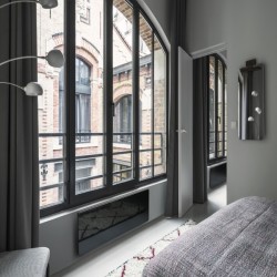 Radiateur Électrique à Inertie 1000W INTUIS Campaver Nativ Horizontal Noir Astrakan - K161423