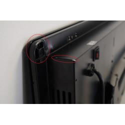 Radiateur Électrique à Inertie 1000W INTUIS Campaver Nativ Horizontal Noir Astrakan - K161423